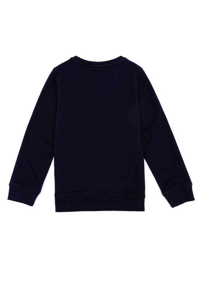 Çocuk Lacivert Bisiklet Yaka Sweatshirt - 50256857021