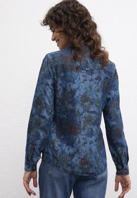 Kadın Mavi Gömlek - 50209552002