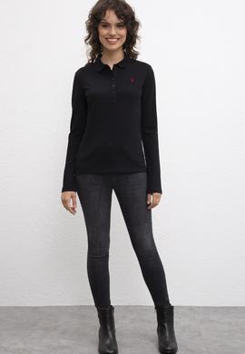 Kadın Siyah Sweatshirt - 50216087069