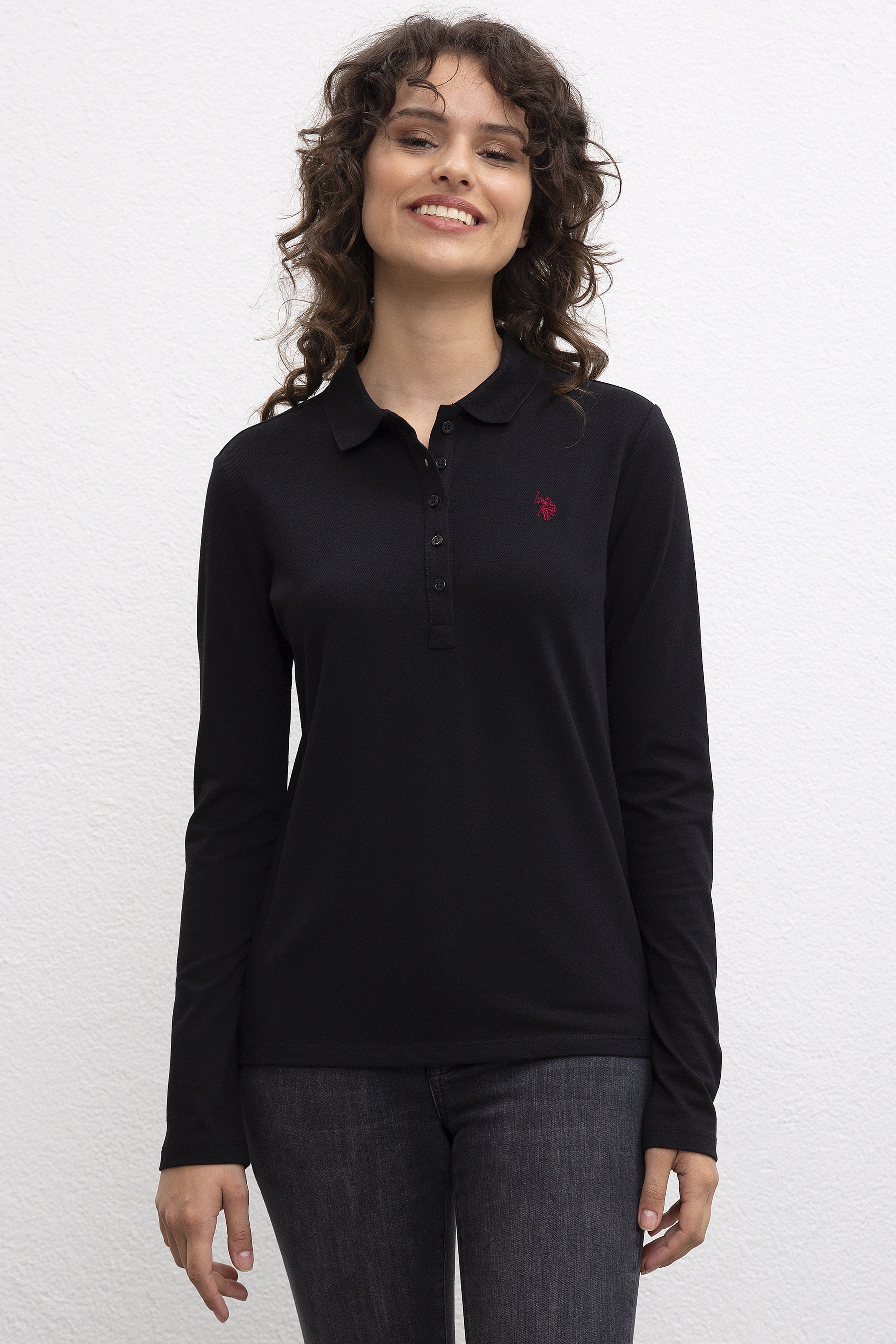 Kadın Siyah Sweatshirt - Image 2