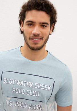 Erkek Açık Mavi Tişört - 50220459002