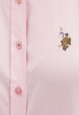 Kadın Pembe Uzun Kollu Basic Gömlek - 50219046070