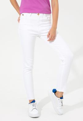 Kadın Beyaz Jean Pantolon - 50246894002