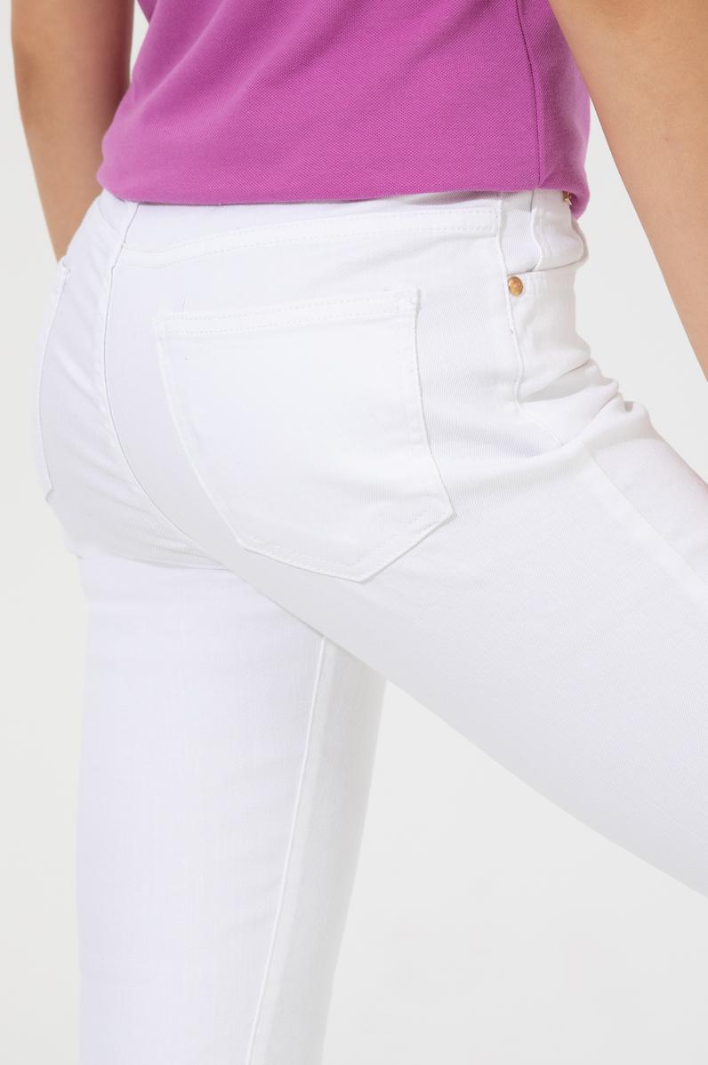 Kadın Beyaz Jean Pantolon