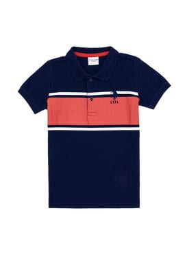 Erkek Çocuk Lacivert Polo Yaka Tişört - 50254110021