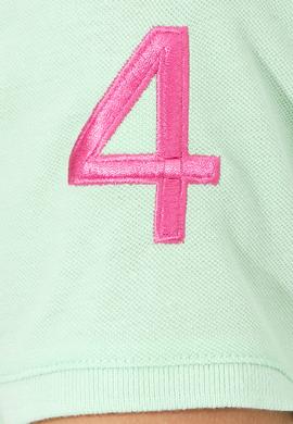 Kadın Mint Basic Polo Yaka Tişört - 50246283112