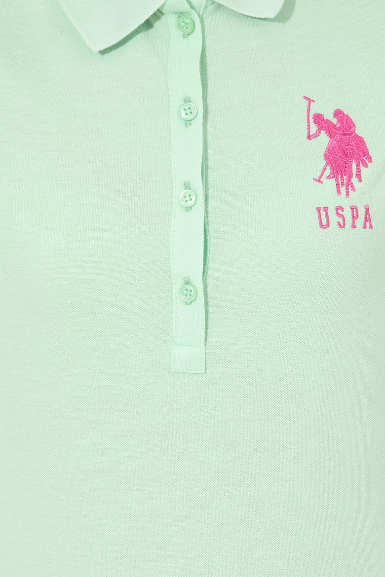 Kadın Mint Basic Polo Yaka Tişört - 50246283112