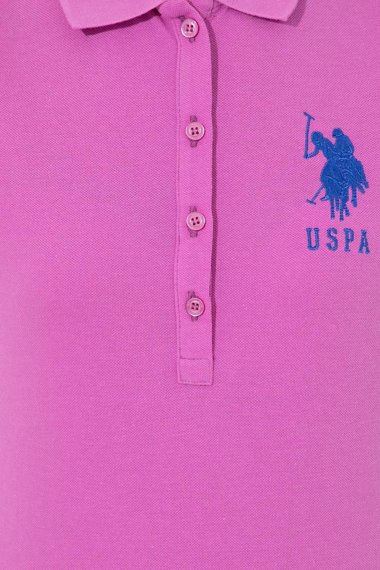 Kadın Menekşe Basic Polo Yaka Tişört - 50246283069