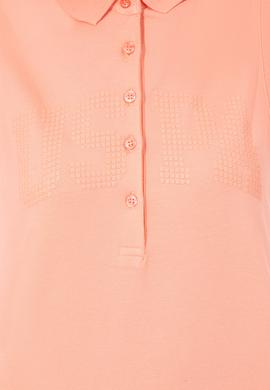 Kadın Somon Kolsuz Polo Yaka Tişört - 50248445014