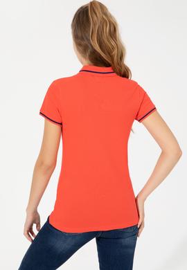 Kadın Kırmızı Polo Yaka Tişört - 50248984088