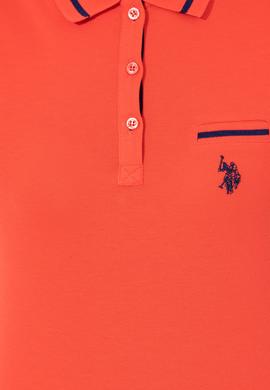 Kadın Kırmızı Polo Yaka Tişört - 50248984088