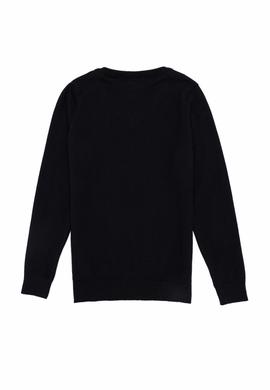 Erkek Çocuk Siyah V Yaka Triko Kazak - 50257649016