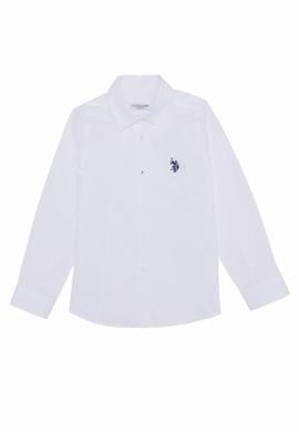 Kız Çocuk Beyaz Uzun Kollu Gömlek - 50256731007