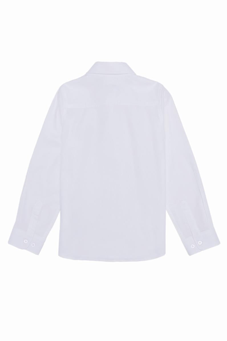 Kız Çocuk Beyaz Uzun Kollu Gömlek