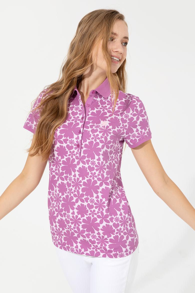 Kadın Manolya Polo Yaka Tişört - 50251907015