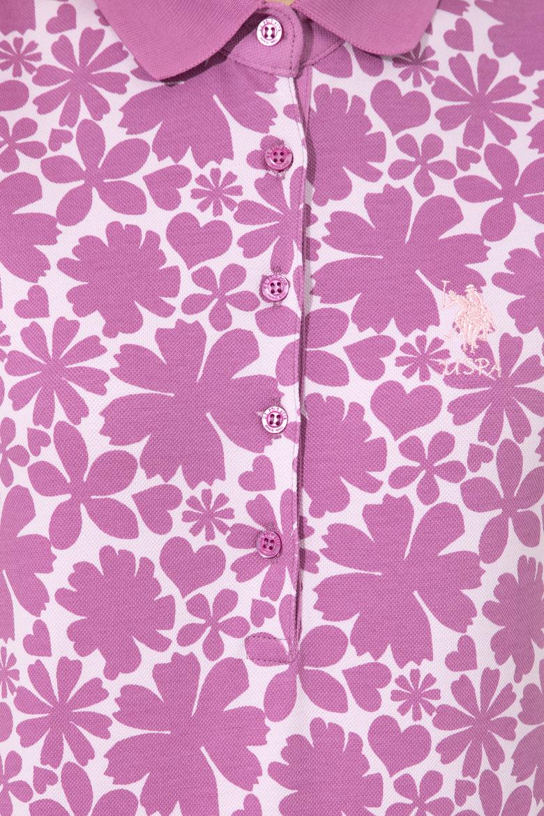 Kadın Manolya Polo Yaka Tişört - 50251907015