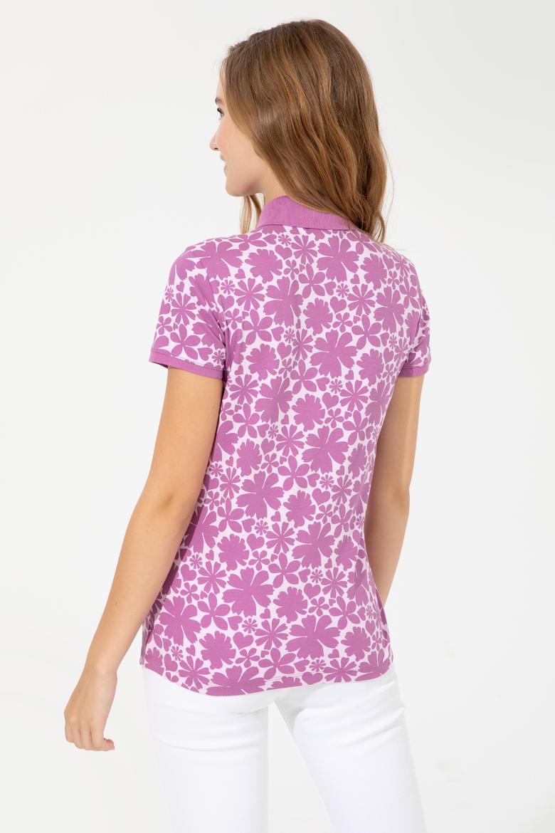 Kadın Manolya Polo Yaka Tişört - 50251907015