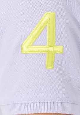 Kadın Lila Basic Polo Yaka Tişört - 50246283029