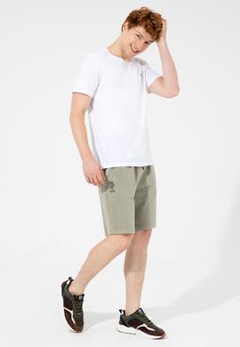 Erkek Haki Örme Şort - 50246582021