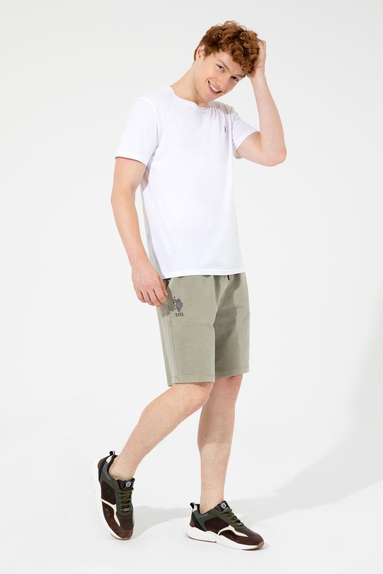 Erkek Haki Örme Şort - 50246582021
