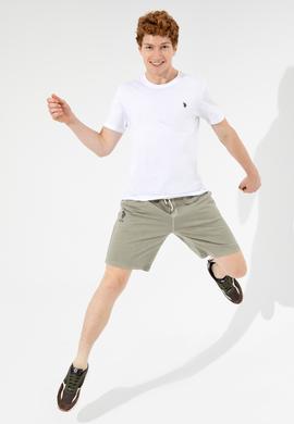 Erkek Haki Örme Şort - 50246582021