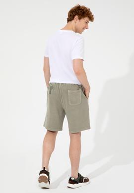Erkek Haki Örme Şort - 50246582021