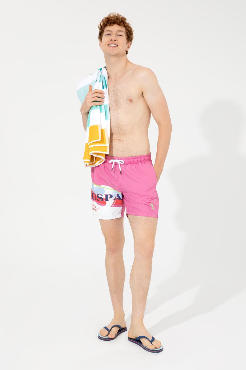 Erkek Pembe Deniz Şortu