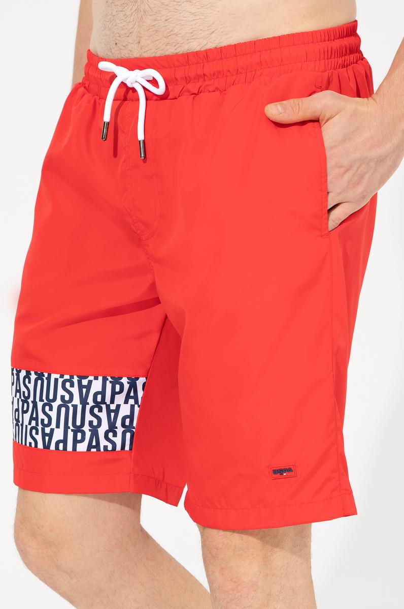 Erkek Kırmızı Deniz Şortu