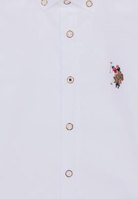 Erkek Çocuk Beyaz Uzun Kollu Basic Gömlek - 50254280001