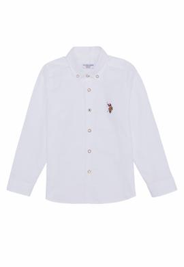 Erkek Çocuk Beyaz Uzun Kollu Basic Gömlek - 50254280001