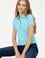 Kadın Turkuaz Basic Polo Yaka Tişört