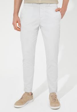 Erkek Açık Gri Kanvas Pantolon - 50246113005