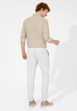 Erkek Açık Gri Kanvas Pantolon - 50246113005