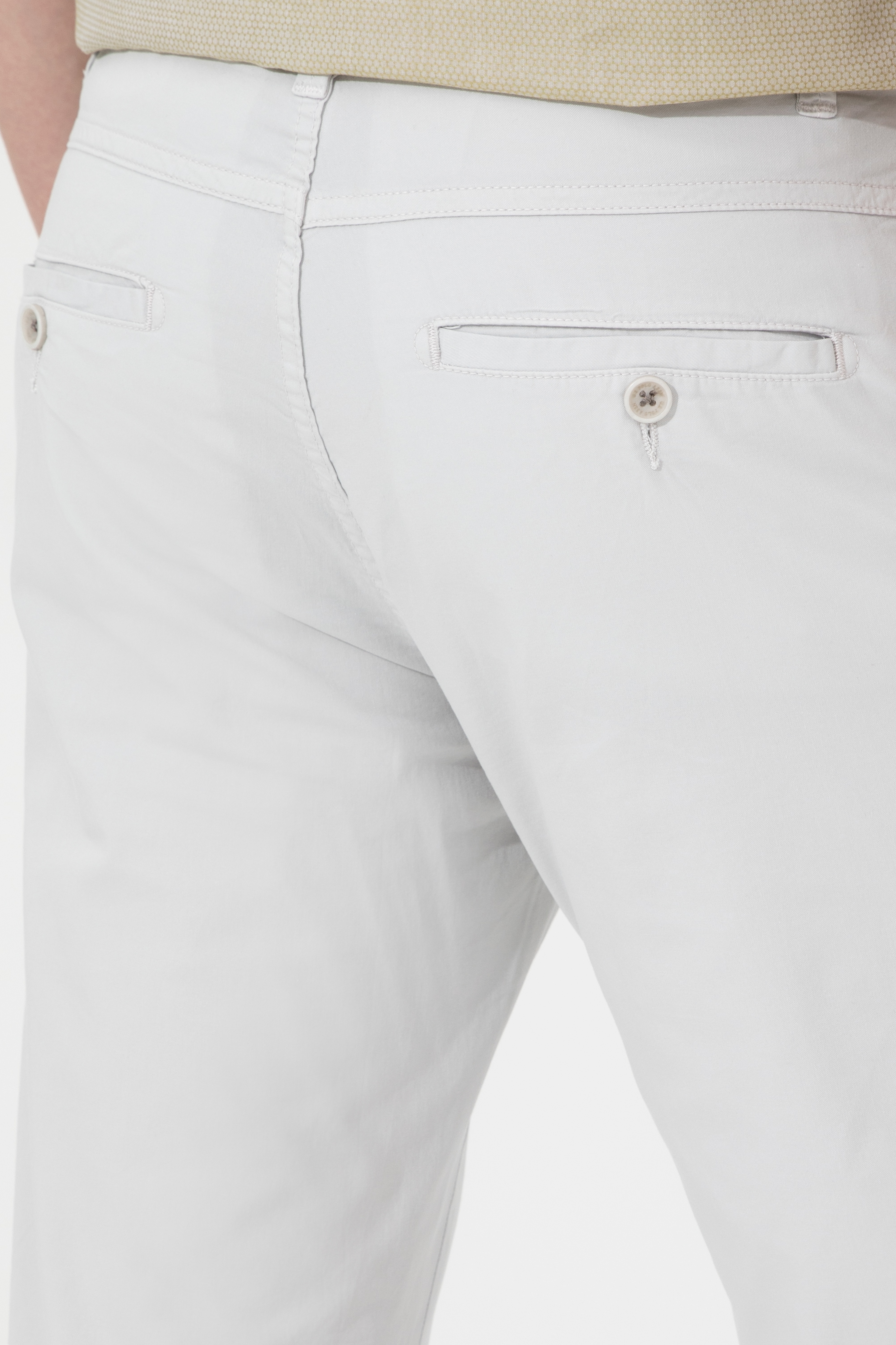 Erkek Carrot Fit Açık Gri Kanvas Pantolon