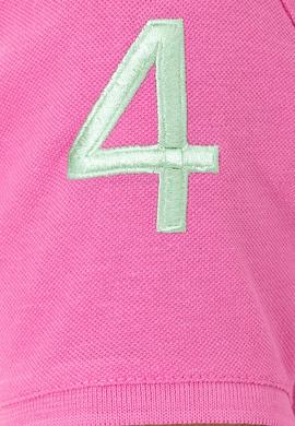 Kadın Pembe Basic Polo Yaka Tişört - 50246283074