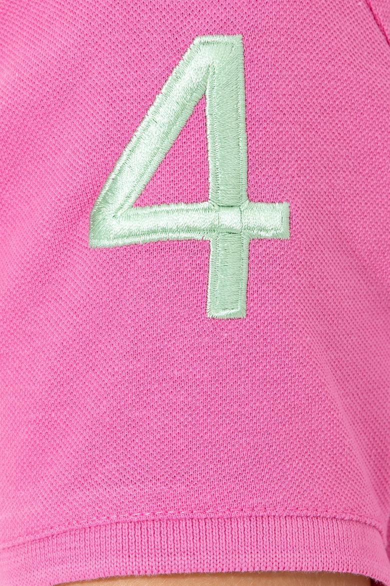 Kadın Pembe Basic Polo Yaka Tişört - 50246283074