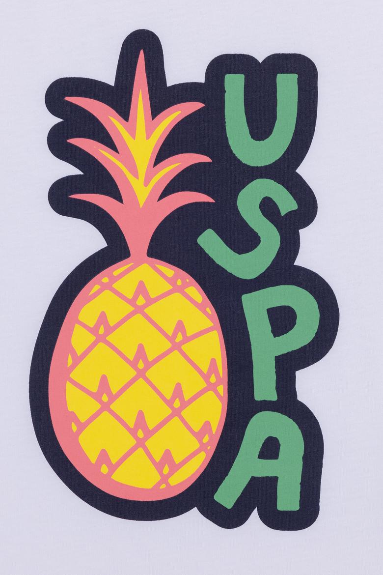 Çocuk Beyaz Bisiklet Yaka Tişört - 50253258004