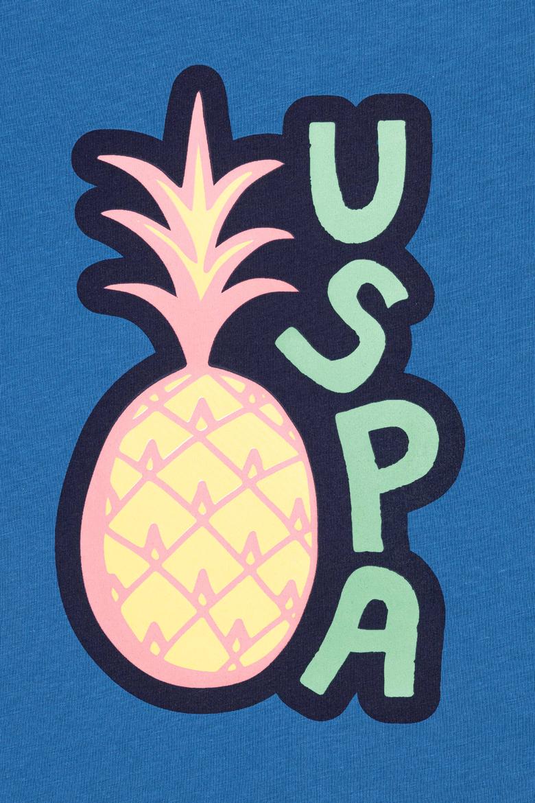 Erkek Çocuk Kobalt Mavisi Bisiklet Yaka Tişört - 50253258022