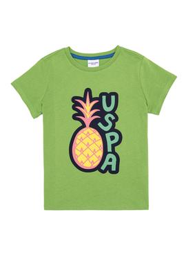 Çocuk Yeşil Bisiklet Yaka Tişört - 50253258033