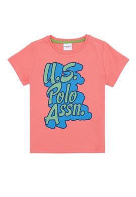 Çocuk Nar Çiçeği Bisiklet Yaka Tişört - 50254109013