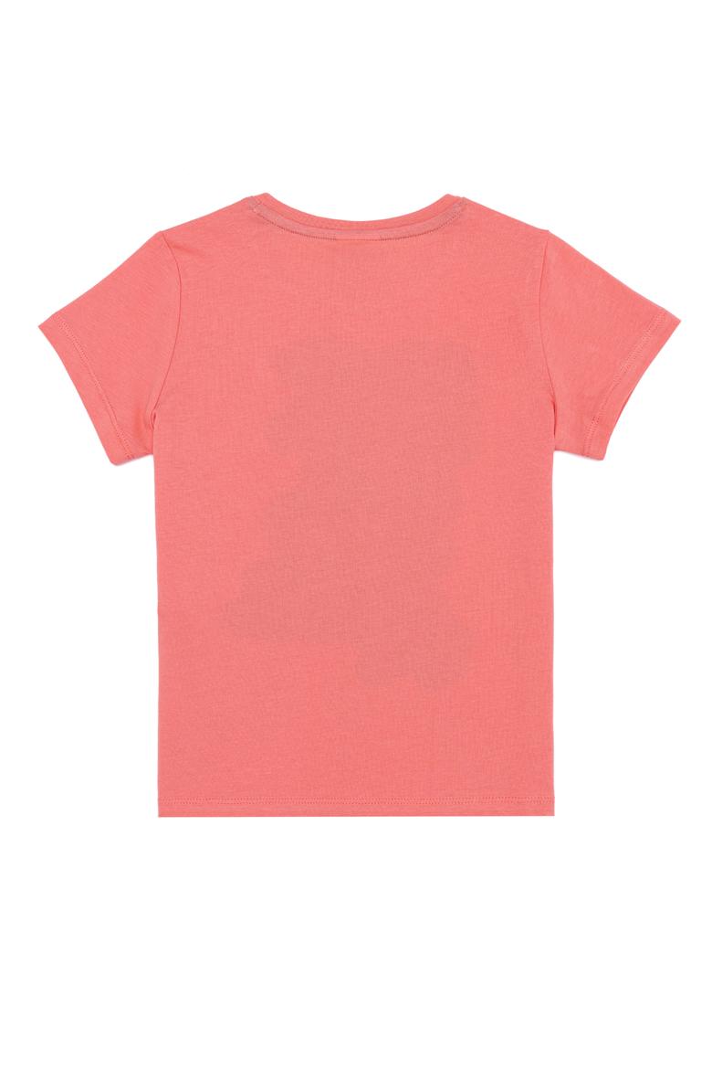 Çocuk Nar Çiçeği Bisiklet Yaka Tişört - 50254109013