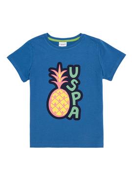 Erkek Çocuk Kobalt Mavisi Bisiklet Yaka Tişört - 50253258022