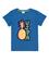 Erkek Çocuk Kobalt Mavisi Bisiklet Yaka Tişört