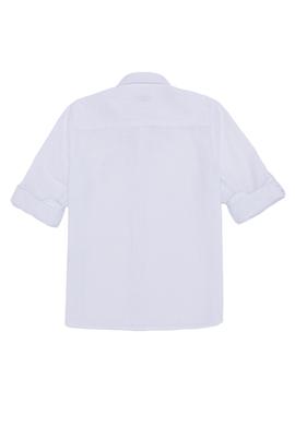 Erkek Çocuk Beyaz Uzun Kollu Basic Gömlek - 50254327039