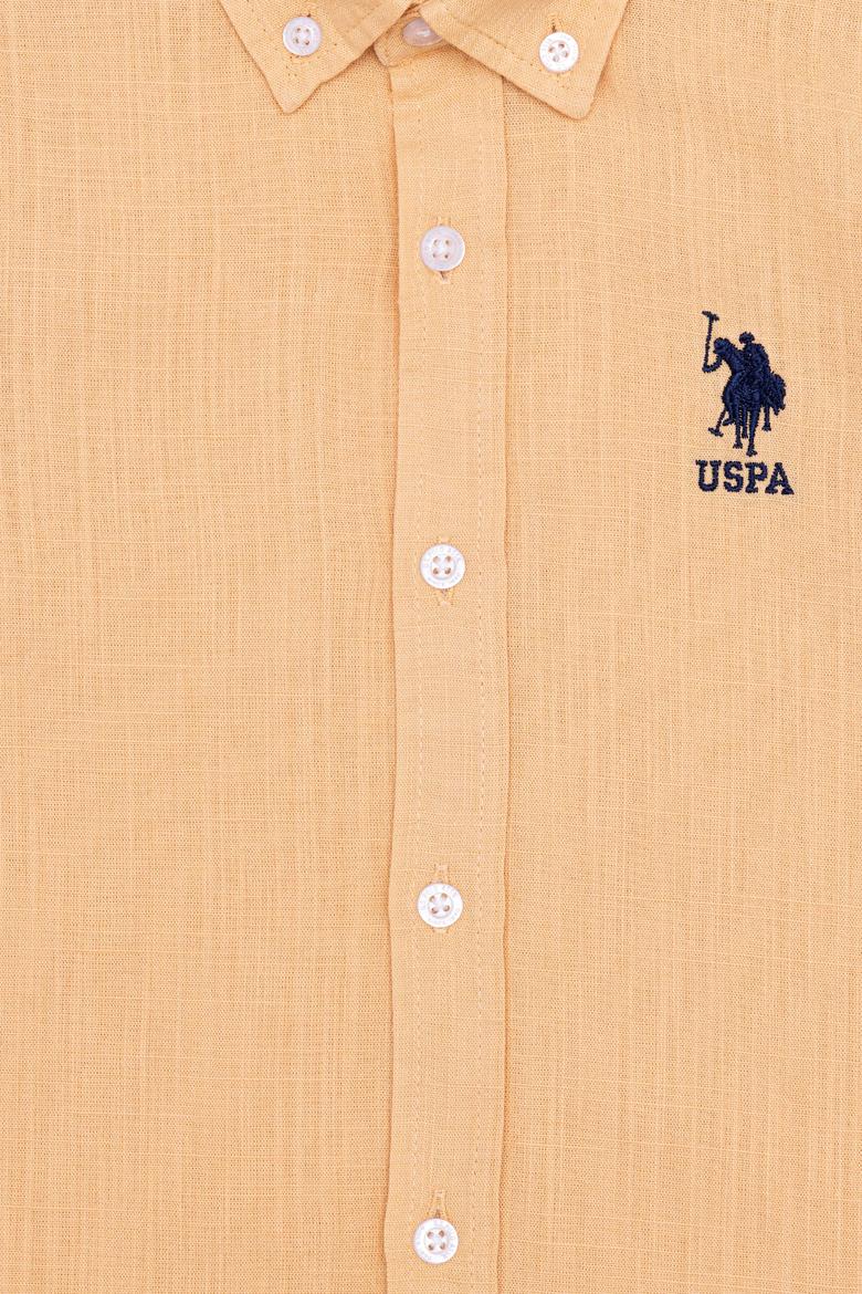 Erkek Çocuk Turuncu Uzun Kollu Basic Gömlek - 50254327094