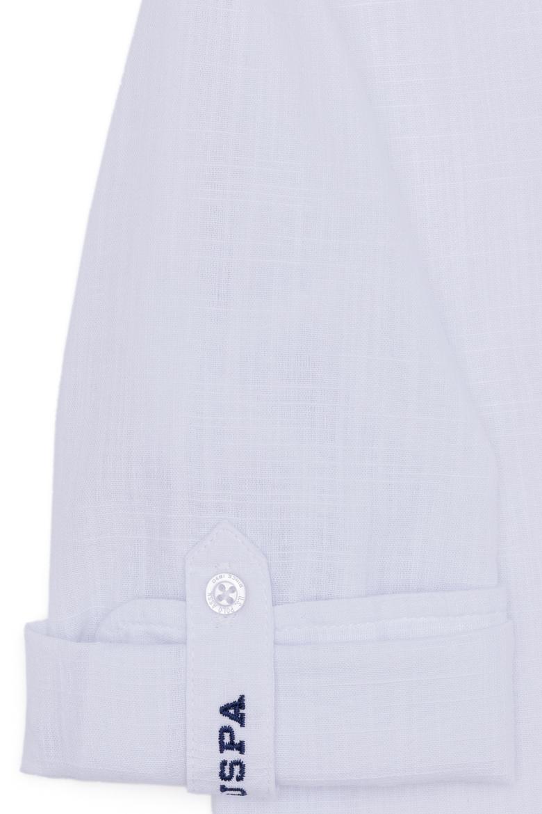 Erkek Çocuk Beyaz Uzun Kollu Basic Gömlek - 50254327039