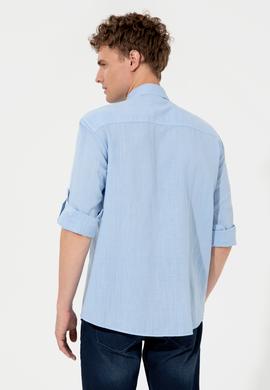Erkek Mavi Uzun Kollu Gömlek - 50247465024