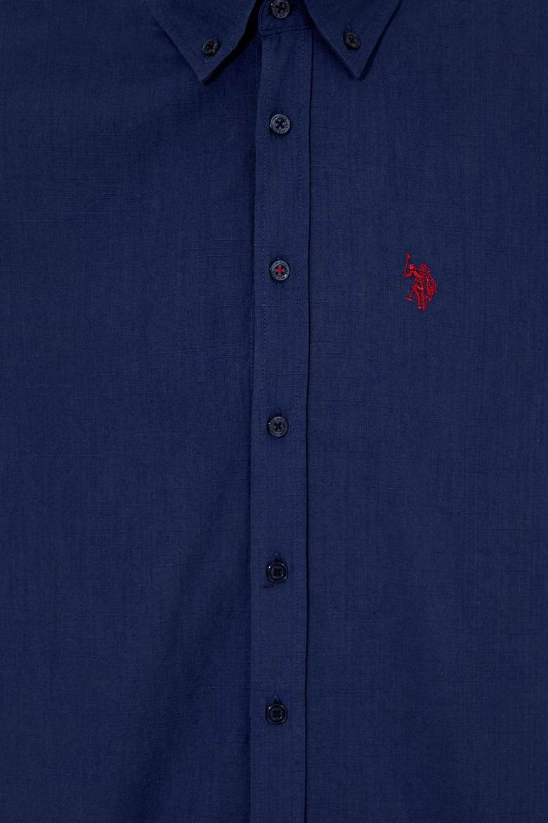 Erkek Lacivert Kısa Kollu Gömlek - 50254416023