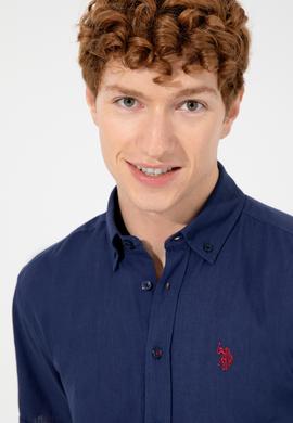 Erkek Lacivert Kısa Kollu Gömlek - 50254416023