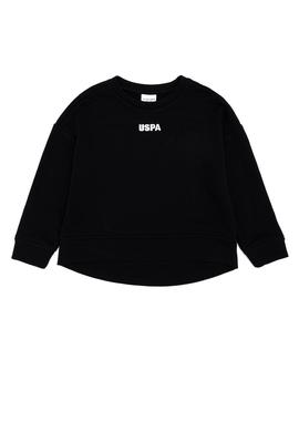 Çocuk Siyah Basic Bisiklet Yaka Sweatshirt - 50260923039